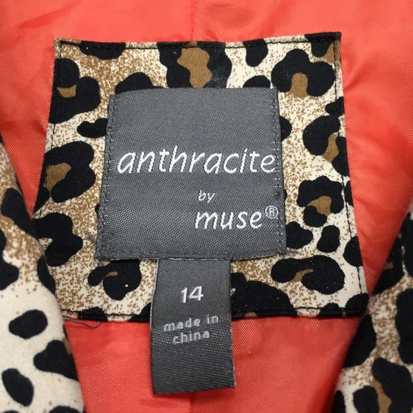Anthracite by Muse Size 14 Leopard Print Jacket - Picture 5 of 11